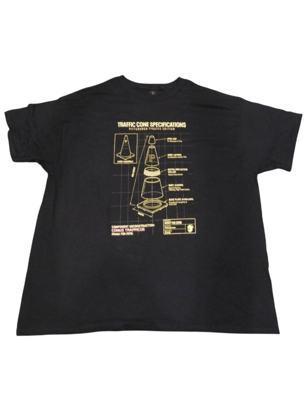 Pittsburgh Pirates Hoist the Cone Giveaway T-Shirt - 9/5/26 SGA Adult Size XL